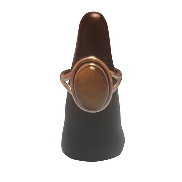 Tiger's Eye Gemstone Ring set in Sterling Silver - Picture 2 of 8